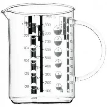 WMF mittakannu 1,0 l Gourmet, 1 L, lasi, 1 kpl