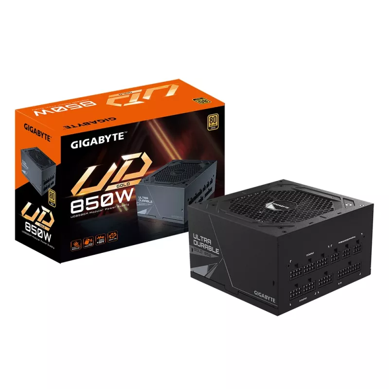GIGABYTE UD850GM virtalähde 850 W 20+4 Pin ATX ATX musta