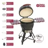 TunaBone Kamado Pro 22 tuuman grilli, koko M, tummanharmaa