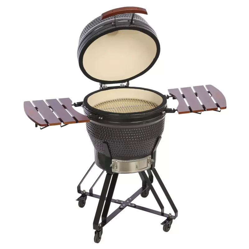 TunaBone Kamado Pro 22 tuuman grilli, koko M, tummanharmaa