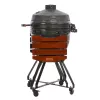 TunaBone Kamado Pro 22 tuuman grilli, koko M, tummanharmaa