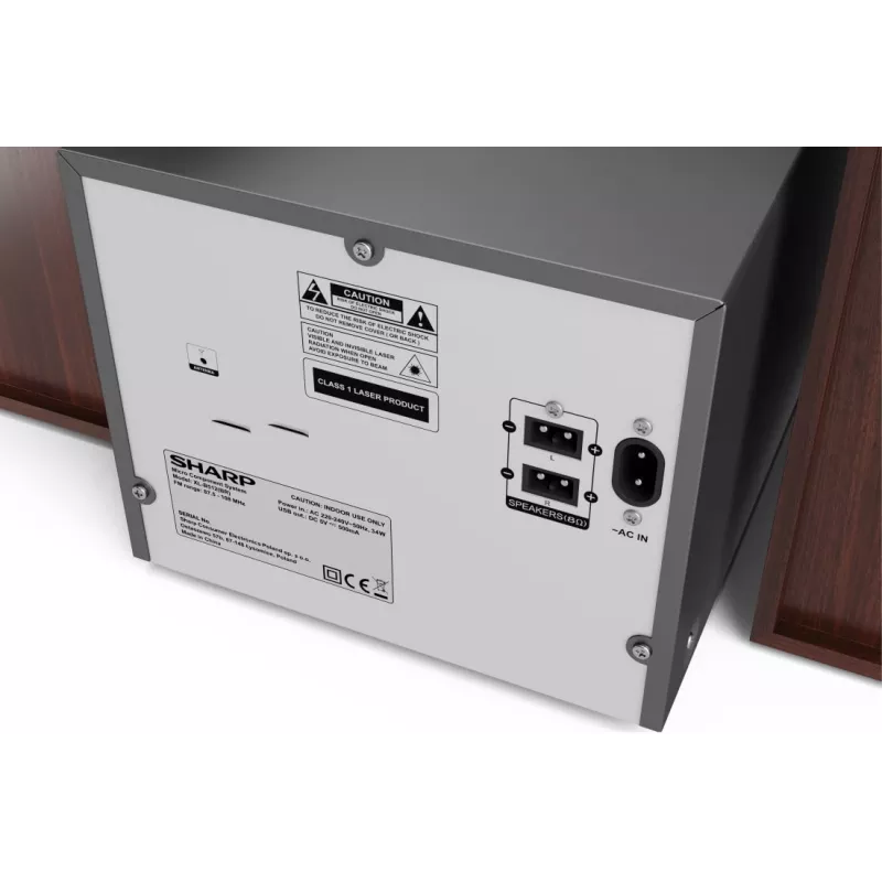 Sharp XL-B512(BR) kotiaudiosysteemi mikro-audiolaitteisto 45 W ruskea