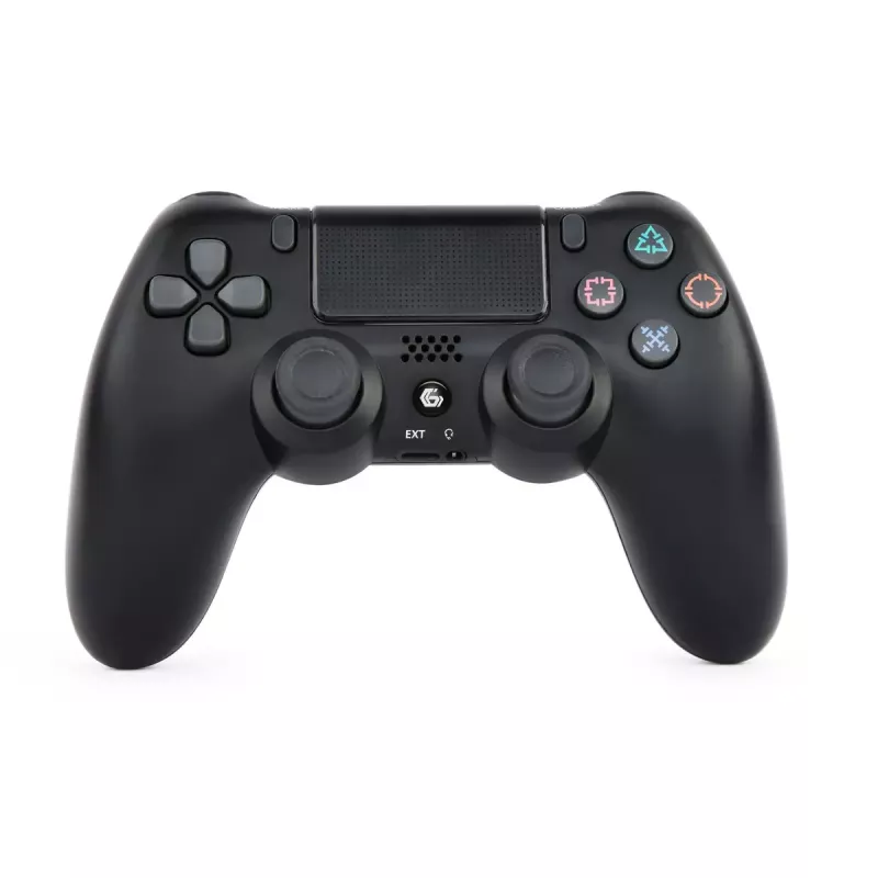 Peliohjain GEMBIRD JPD-PS4BT-02 musta – Bluetooth, RF, USB, Li-Ion-akku, PS4