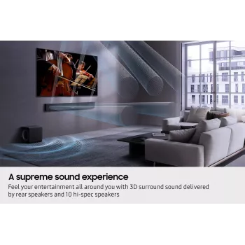 Samsung Q-Series QS750F 5.1.2ch -soundbar Subwooferilla & takakaiuttimilla (2025)