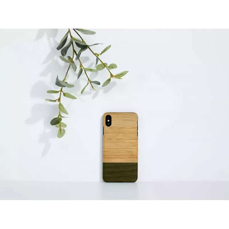 Älypuhelinkotelo man and wood iPhone X/XS -mallille — Bambuswald musta