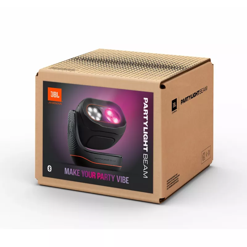 JBL PartyLight Beam Bluetooth RGB LED -valoefektiprojektori, musta