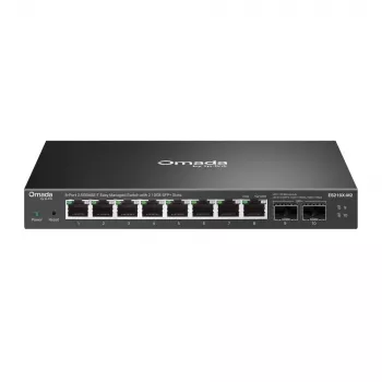Hallittava 2,5G Ethernet-kytkin TP-Link ES210X-M2 — 8x 2,5G (100/1000/2500), 80 Gbit/s, pöytä-/seinäasennus