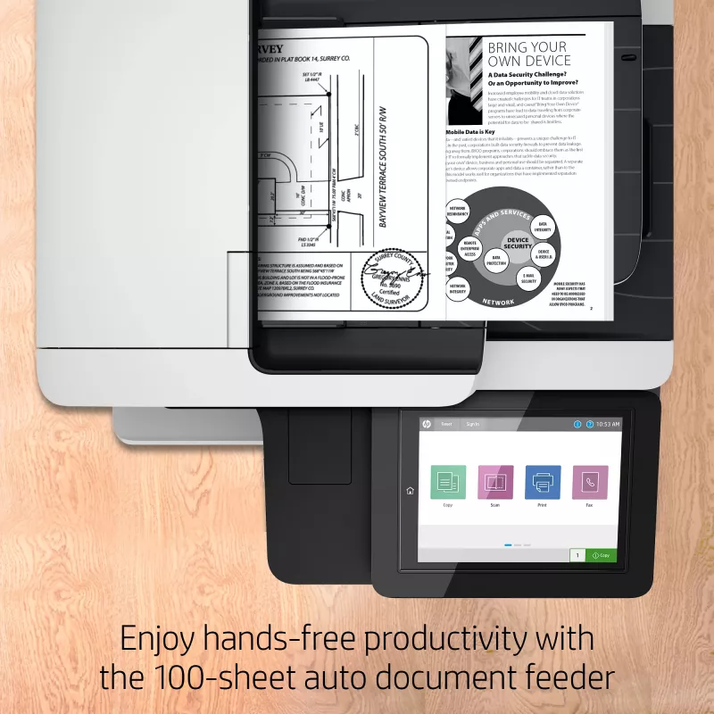 Monitoimitulostin HP LaserJet Enterprise MFP M528f laser yksiväritulostus