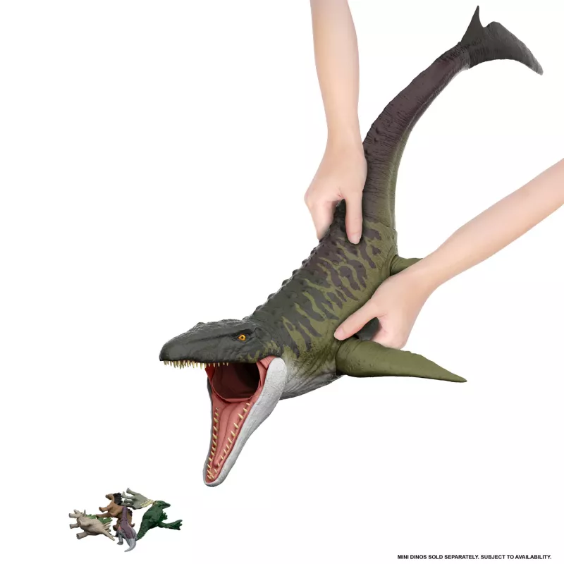 Jurassic World Rebirth Super Colossal Mosasaurus -toimintahahmo, dinosaurusten lelu