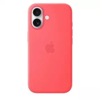 Silikonikotelo MagSafe-yhteensopiva Apple iPhone 17 — Bright Guava, sopii 6,3