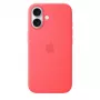 Silikonikotelo MagSafe-yhteensopiva Apple iPhone 17 — Bright Guava, sopii 6,3