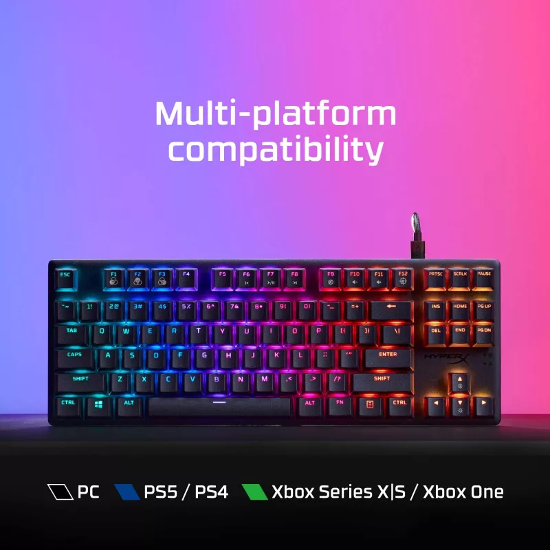 HyperX Alloy Origins Core PBT HX Aqua – mekaaninen pelinäppäimistö