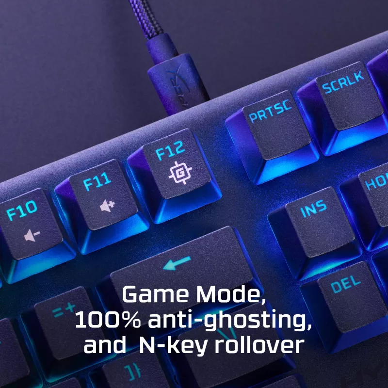 HyperX Alloy Origins Core PBT HX Aqua – mekaaninen pelinäppäimistö