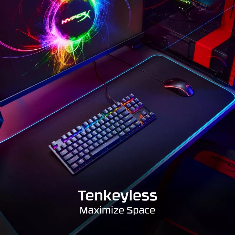 HyperX Alloy Origins Core PBT HX Aqua – mekaaninen pelinäppäimistö