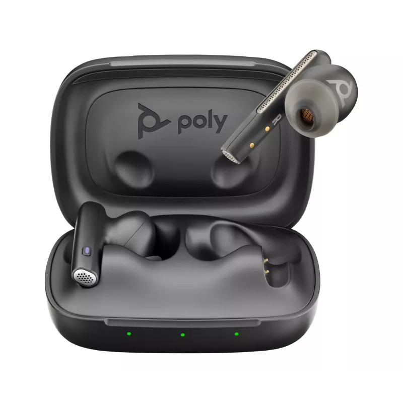 HP Poly Voyager Free 60 UC M Carbon musta nappikuulokkeet +BT700 USB-C sovitin +Basic Charge Case