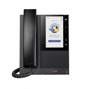 HP Poly CCX 505 yritysmedi puhelin Microsoft Teamsille ja PoE-tuki