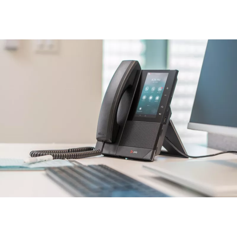 HP Poly CCX 505 yritysmedi puhelin Microsoft Teamsille ja PoE-tuki