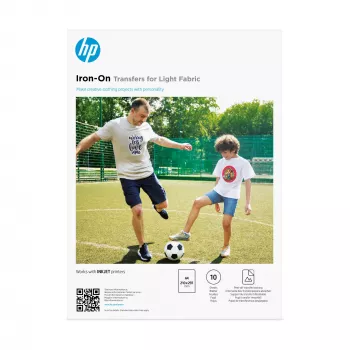 HP siirtokuvat vaaleille kankaille A4 (210 x 297 mm) 10 arkkia
