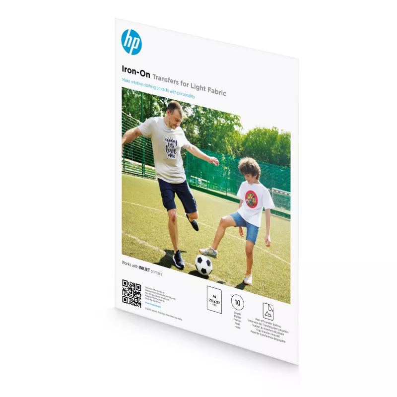 HP siirtokuvat vaaleille kankaille A4 (210 x 297 mm) 10 arkkia