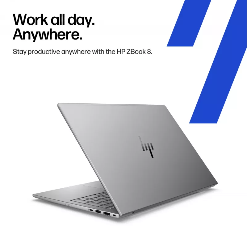 Mobiilityöasema HP ZBook 8 G1i 16 inch Intel Core Ultra 7 32 GB 1 TB NVIDIA RTX 500 Windows 11 Pro