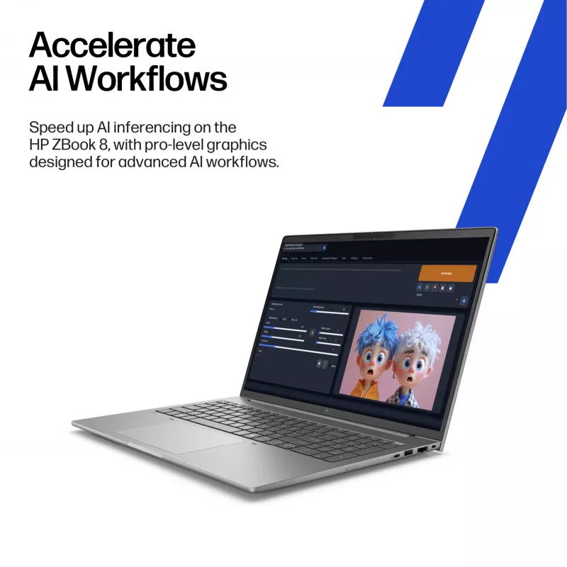 Mobiilityöasema HP ZBook 8 G1i 16 inch Intel Core Ultra 7 32 GB 1 TB NVIDIA RTX 500 Windows 11 Pro