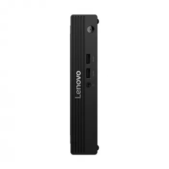 Mini-PC Lenovo V100q 13GG Tiny Intel N100, 8 GB DDR5 RAM, 256 GB SSD, Wi‑Fi 6, saksalainen näppäimistö, musta