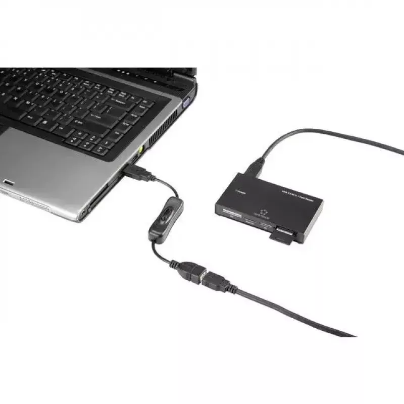 USB-kaapeli Renkforce RF-3322982 0,25 m USB A musta