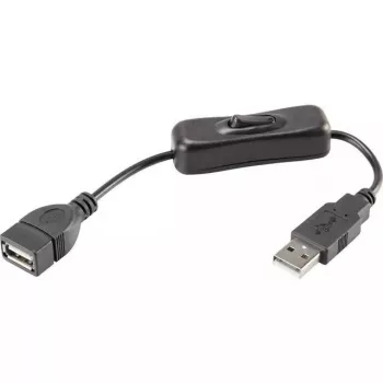 USB-kaapeli Renkforce RF-3322982 0,25 m USB A musta