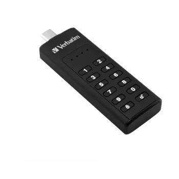 Verbatim Keypad Secure - USB 3.0 -asema näppäimistöllä ja tietojen salauksella - 128 GB - musta