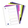 Välilehti Elba Oxford 400005445 — A4 polypropeeni (PP), lajitellut värit, 6 kpl, 227×300 mm