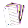 Välilehti Elba Oxford 400005445 — A4 polypropeeni (PP), lajitellut värit, 6 kpl, 227×300 mm