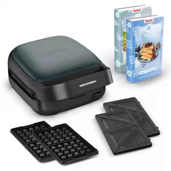 Vohvelirauta Tefal Snack Collection SW862BF0 2 vohvelia 700 W musta tummanvihreä