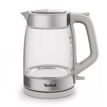 Tefal lasivesipannu KI605B30 sähköinen vedenkeitin 1,7 l 2200 W harmaa, hopea, läpinäkyvä