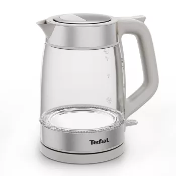 Tefal lasivesipannu KI605B30 sähköinen vedenkeitin 1,7 l 2200 W harmaa, hopea, läpinäkyvä