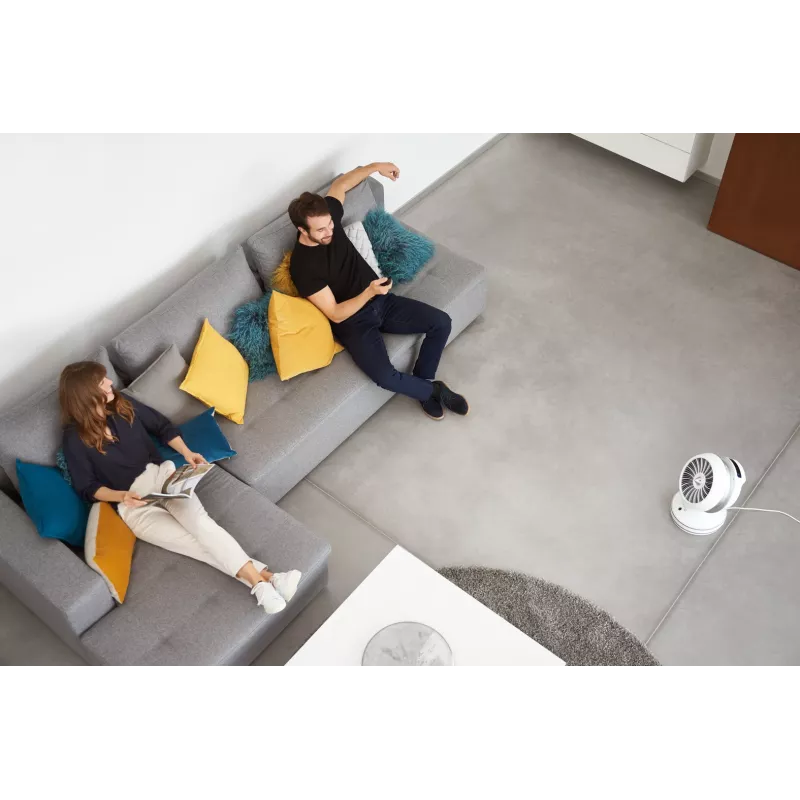 Rowenta HQ7152 sisäkäyttöön valkoinen, hopea tuuletin sähköinen tilalämmitin