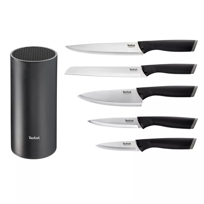 Keittiöveitsisarja Tefal K2216S74 — ruostumattomat terät, 20 cm terän pituus, 5-osainen sarja