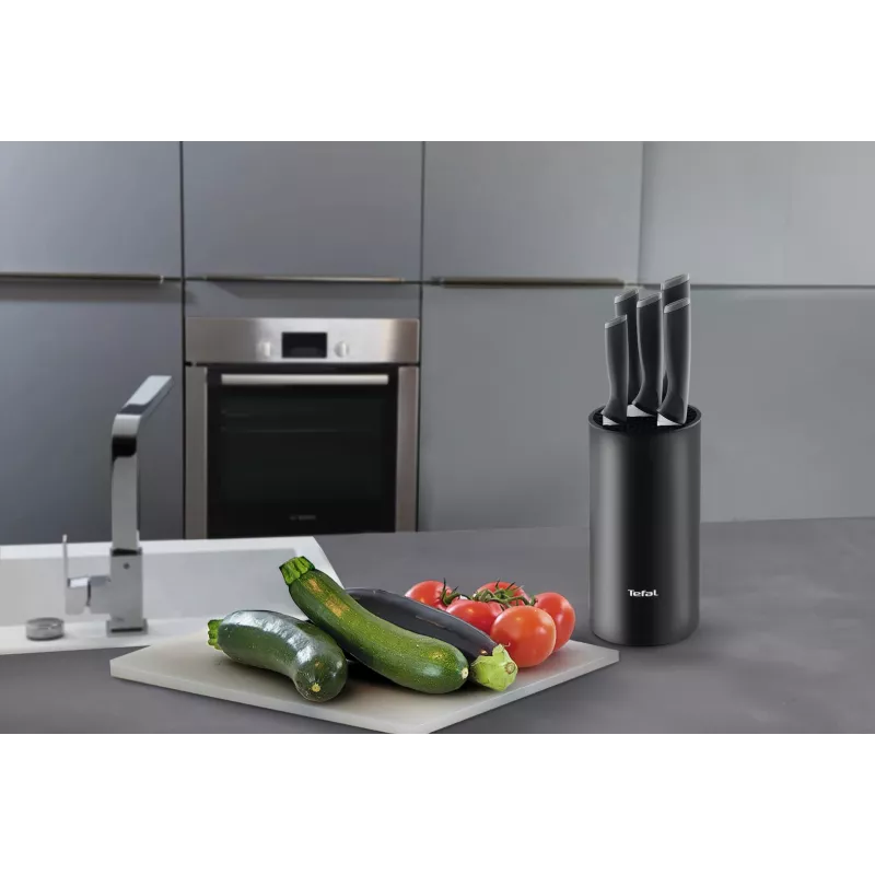 Keittiöveitsisarja Tefal K2216S74 — ruostumattomat terät, 20 cm terän pituus, 5-osainen sarja