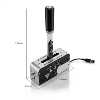 Käsijarru Thrustmaster 4060306 USB musta hopea PC PS4 PS5 Xbox