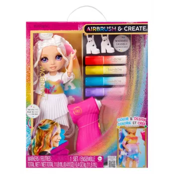 Rainbow High Air Brush & Create muotinuket – violetit silmät, muotinukke, naispuolinen, 4 vuotta, poika/tyttö, monivärinen
