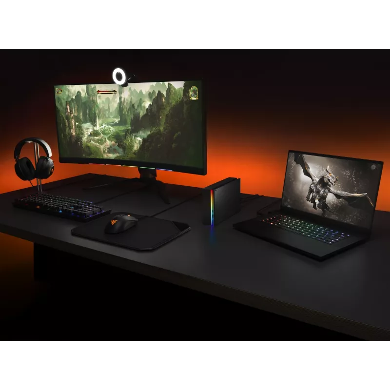 Seagate FireCuda Gaming Hub ulkoinen kiintolevy 8 TB Micro-USB B / USB Type-A / USB Type-C 3.2 Gen 1 (3.1 Gen 1) musta