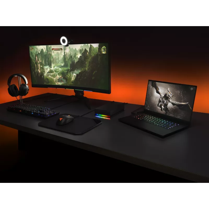Seagate FireCuda Gaming Hub ulkoinen kiintolevy 8 TB Micro-USB B / USB Type-A / USB Type-C 3.2 Gen 1 (3.1 Gen 1) musta