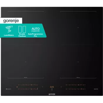Gorenje induktioliesi GI6443BSCWF, musta, kalusteisiin, 60 cm, vyöhykeinduktioliesi, keraaminen lasi, 4 vyöhykettä