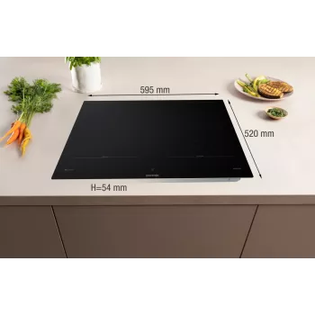 Gorenje induktioliesi GI6443BSCWF, musta, kalusteisiin, 60 cm, vyöhykeinduktioliesi, keraaminen lasi, 4 vyöhykettä