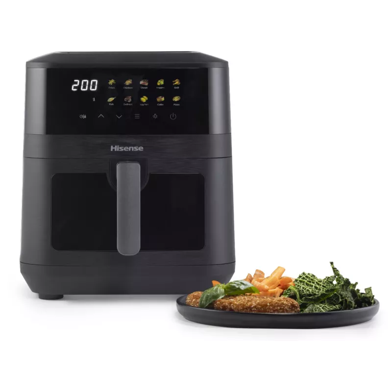 Hisense HAF2100DCD yksittäinen 7,7 L 2100 W kiertoilmakypsennin musta