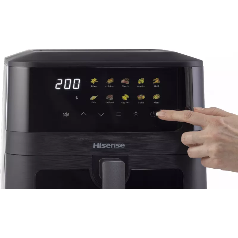 Hisense HAF2100DCD yksittäinen 7,7 L 2100 W kiertoilmakypsennin musta