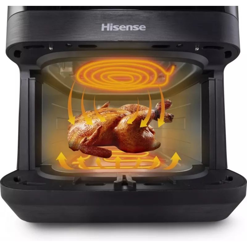 Hisense HAF2100DCD yksittäinen 7,7 L 2100 W kiertoilmakypsennin musta