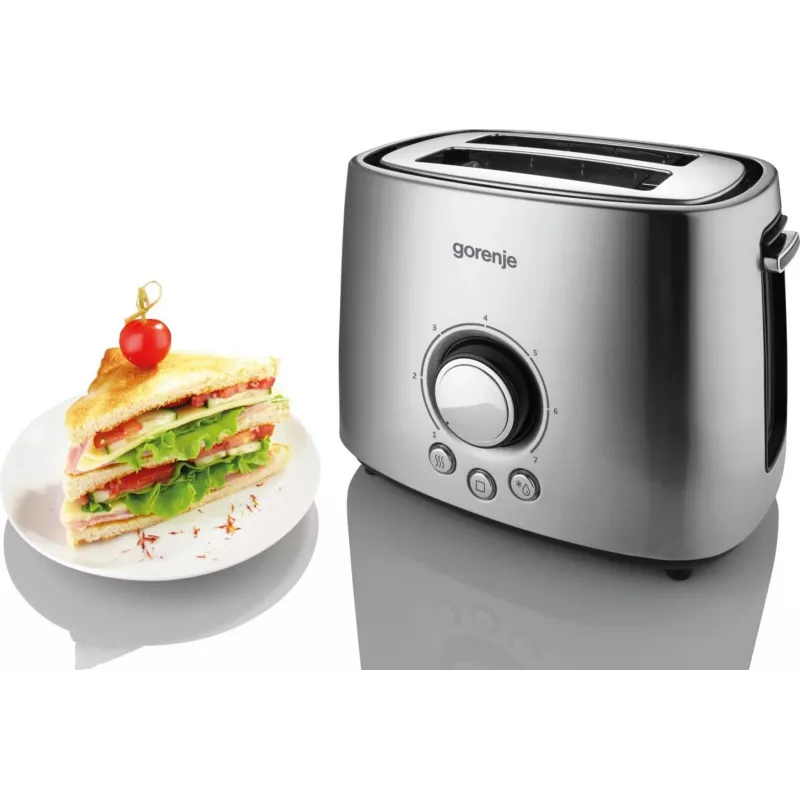 Gorenje T1000E 7 2 viipaletta 1000 W ruostumaton teräs
