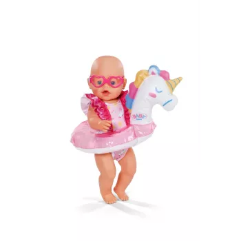 BABY born kylpy-setti yksisarvinen 43 cm, nuken kylpyvaatteet, 3 vuotta