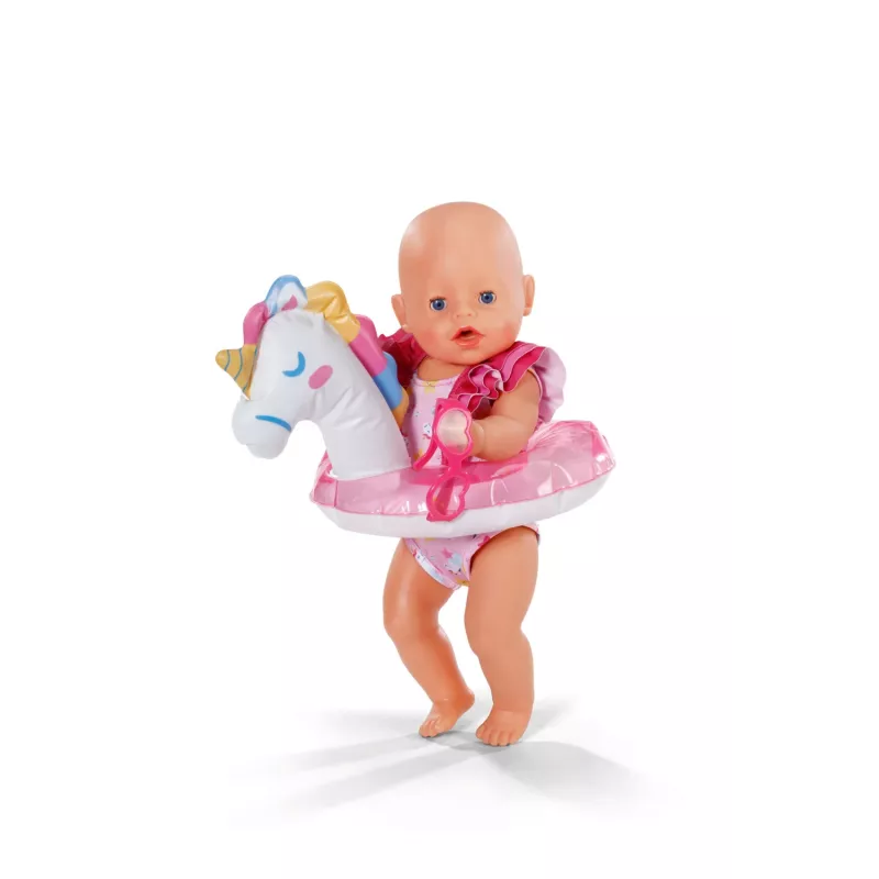 BABY born kylpy-setti yksisarvinen 43 cm, nuken kylpyvaatteet, 3 vuotta