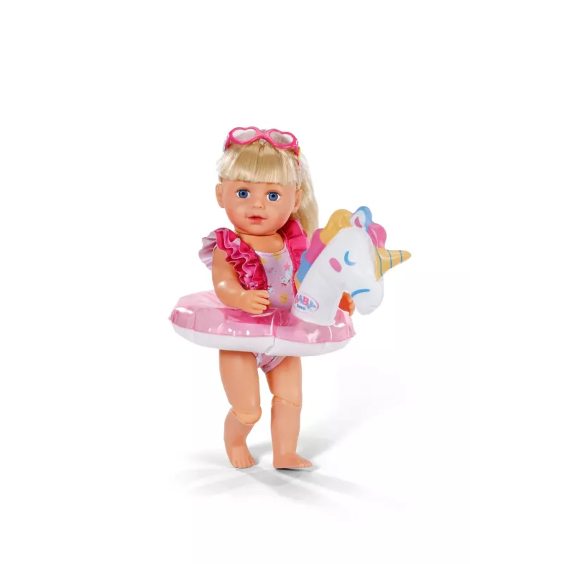 BABY born kylpy-setti yksisarvinen 43 cm, nuken kylpyvaatteet, 3 vuotta